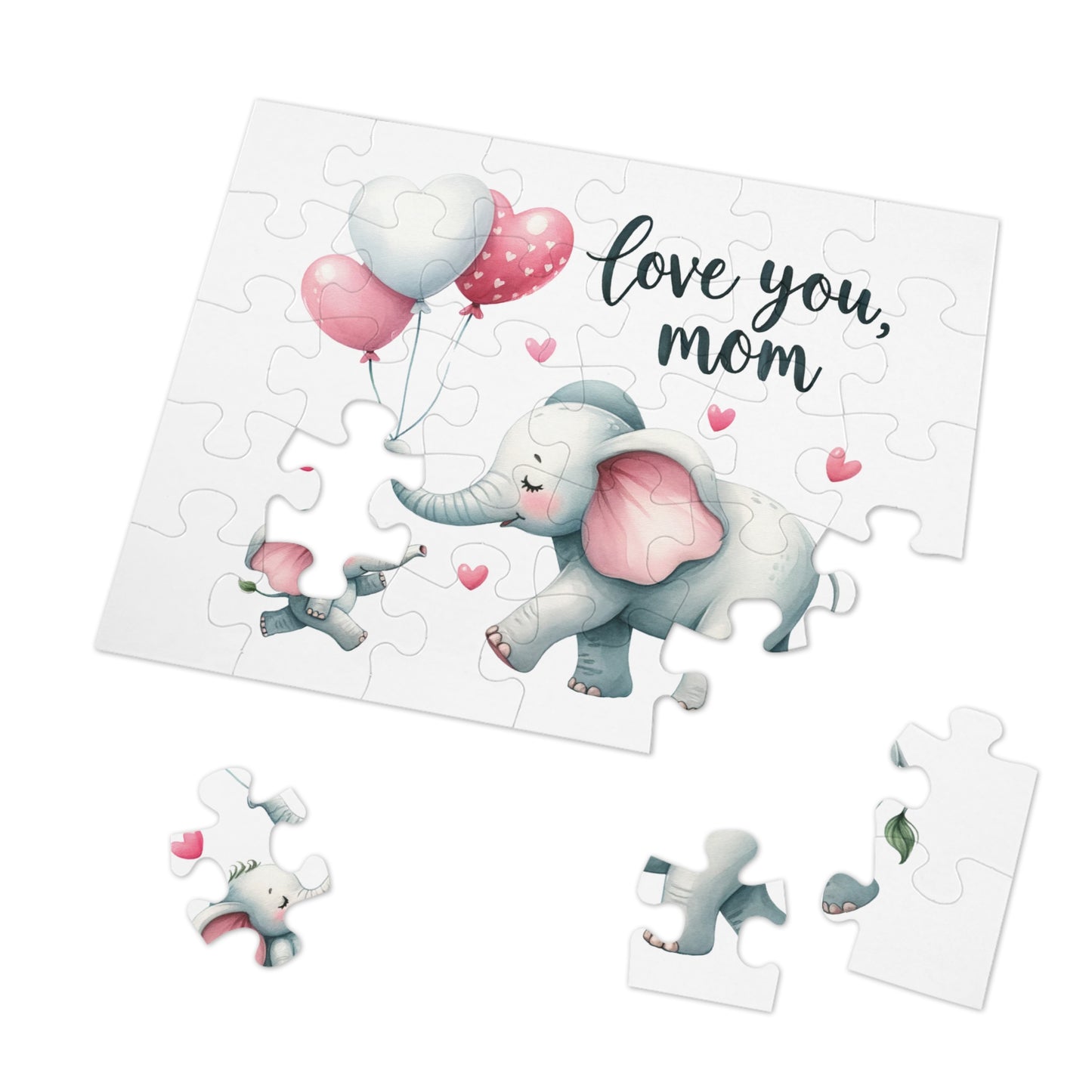 Jigsaw Puzzle, Elephant, Personalised/Non-Personalised (30, 110, 252, 500,1000-Piece)