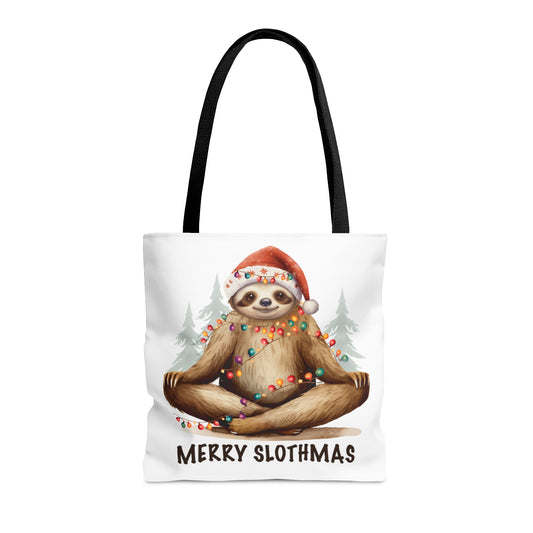 Tote Bag, Christmas, Sloth, Personalised/Non-Personalised Tote bag