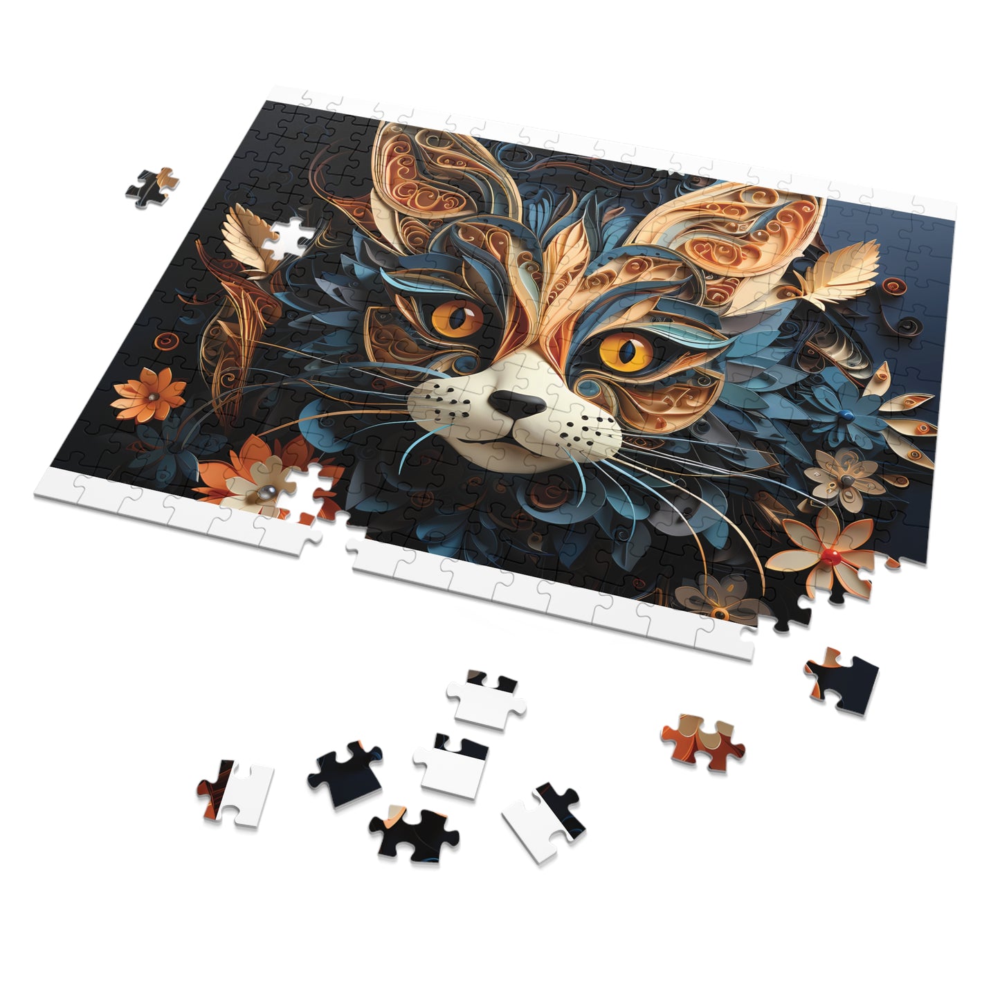 Jigsaw Puzzle, Cat, Personalised/Non-Personalised (30, 110, 252, 500,1000-Piece)