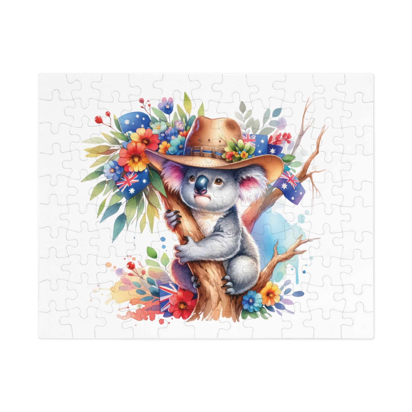 Jigsaw Puzzle in Tin, Australian Animals, Koala, Personalised/Non-Personalised, awd-1317 (30, 110, 252, 500,1000-Piece)