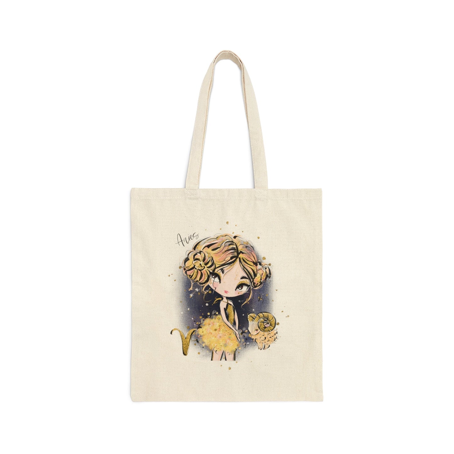 Canvas Tote Bag, Zodiac, Aries