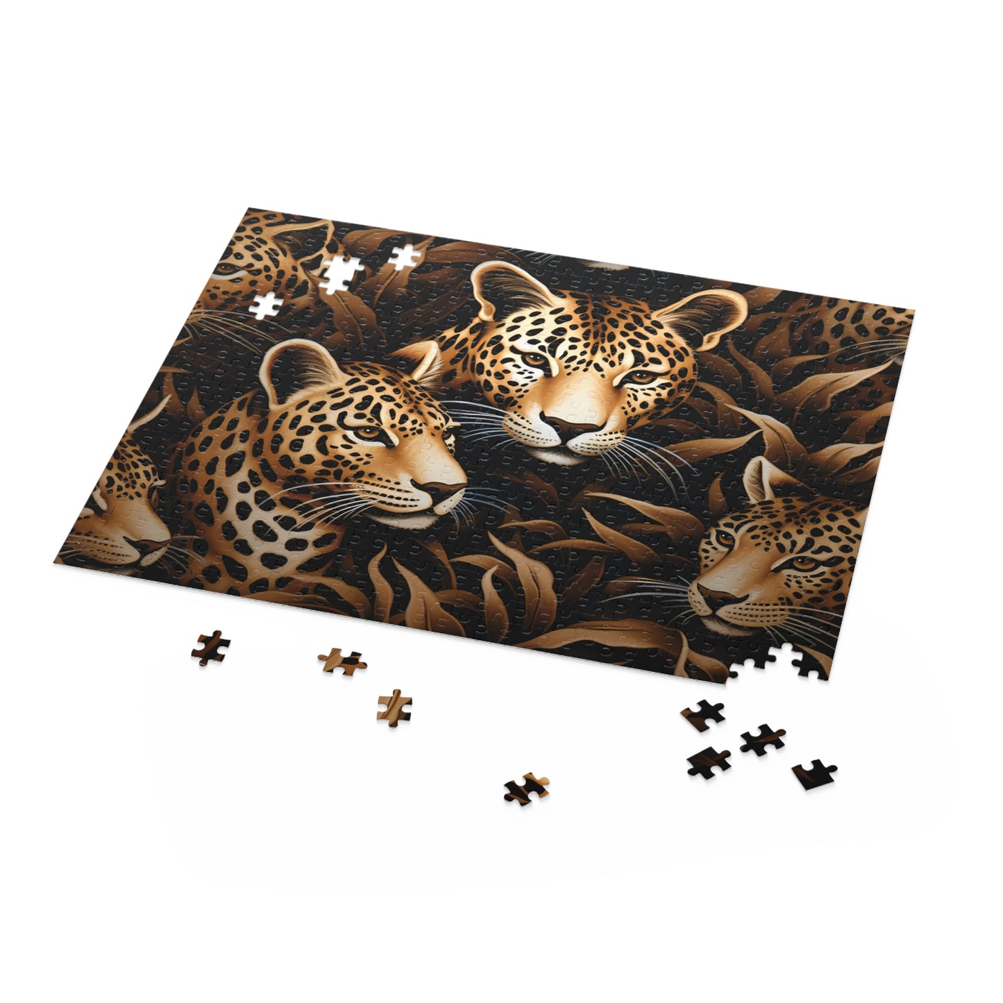 Personalised/Non-Personalised Puzzle, Leopard (120, 252, 500-Piece)