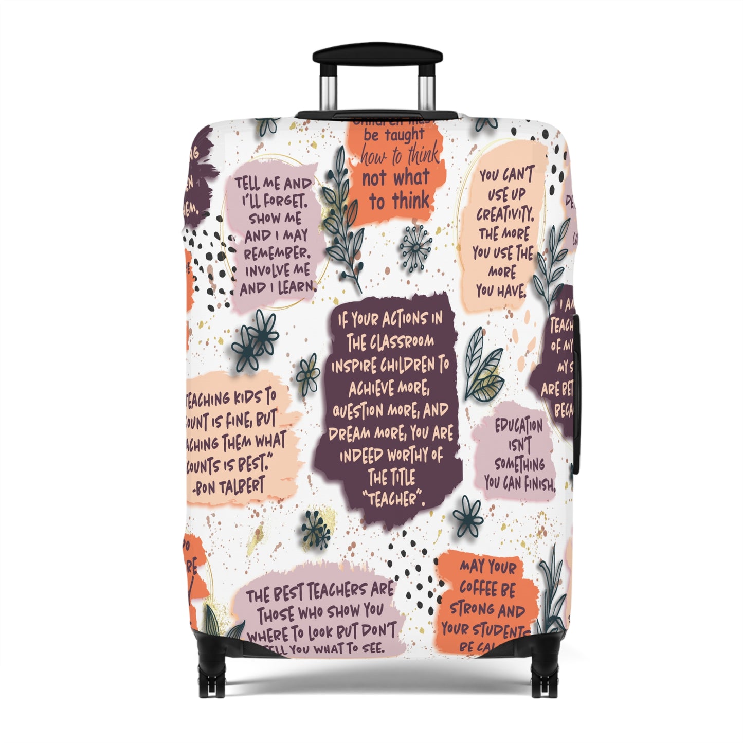 Luggage Cover, Teacher, Affirmations, awd-1439