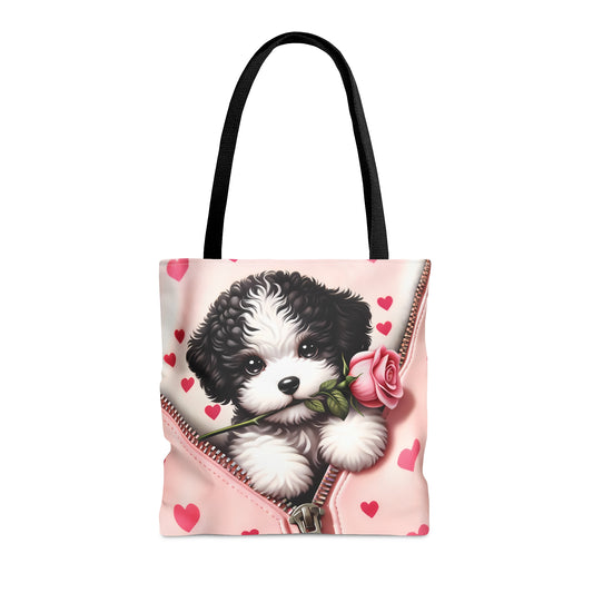 Tote Bag, Cute Dog, Personalised/Non-Personalised Tote bag