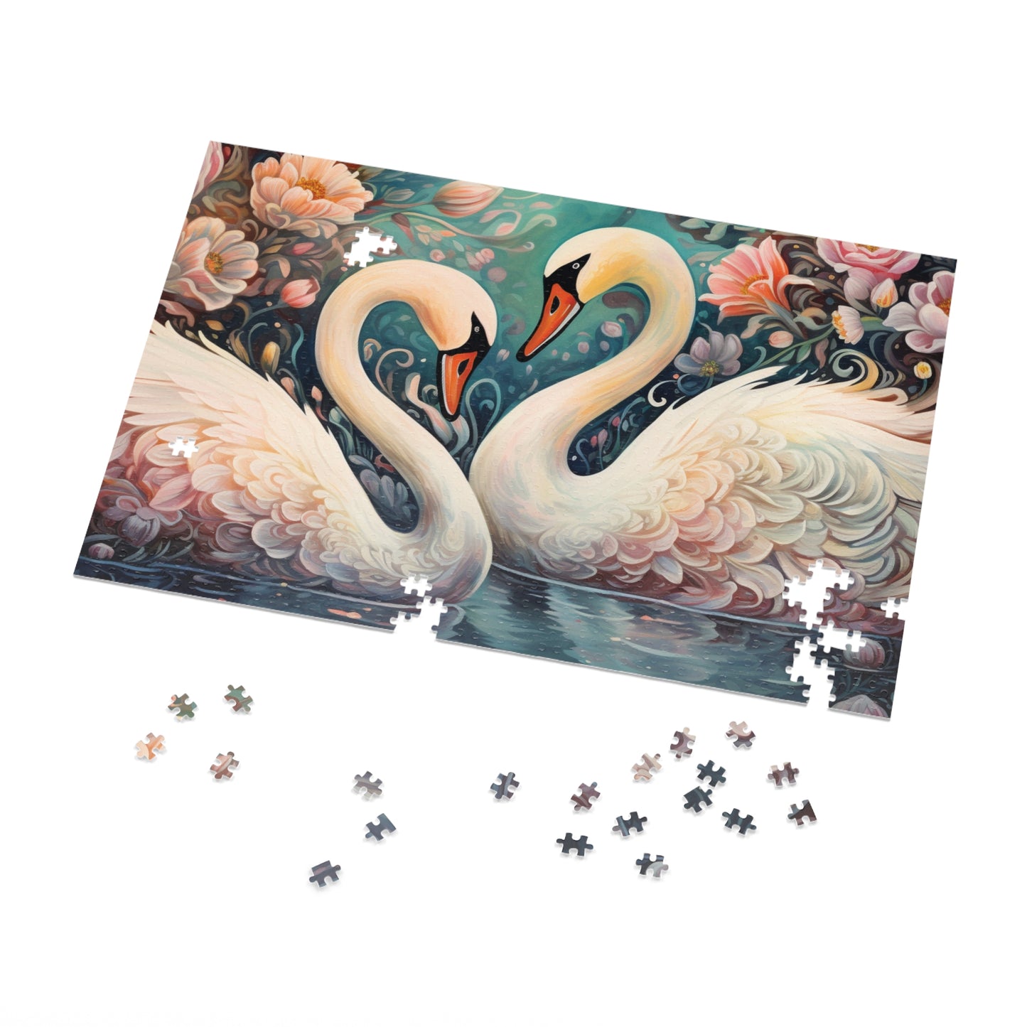 Jigsaw Puzzle, Swan, Personalised/Non-Personalised (30, 110, 252, 500,1000-Piece)