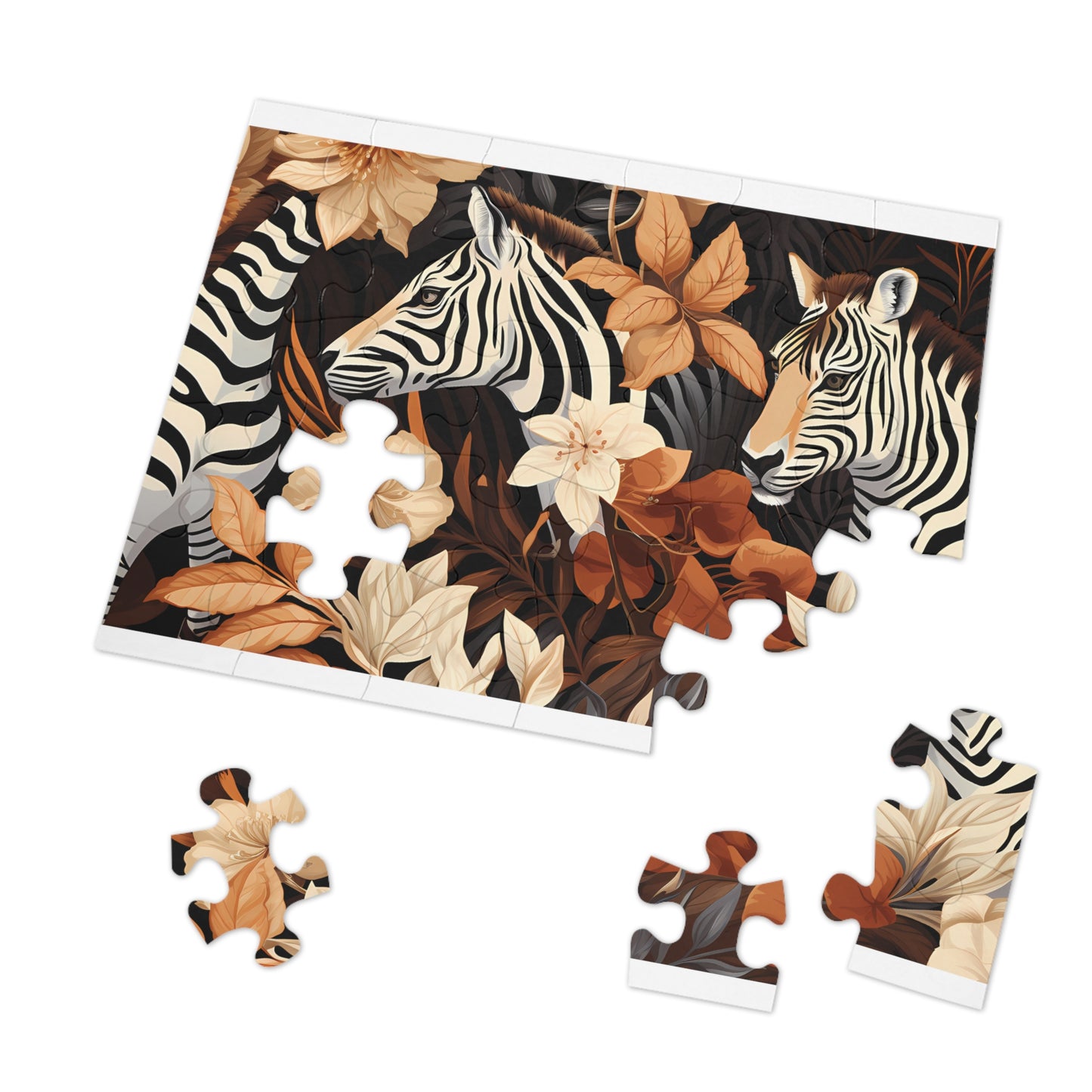 Jigsaw Puzzle, Zebra, Personalised/Non-Personalised (30, 110, 252, 500,1000-Piece)