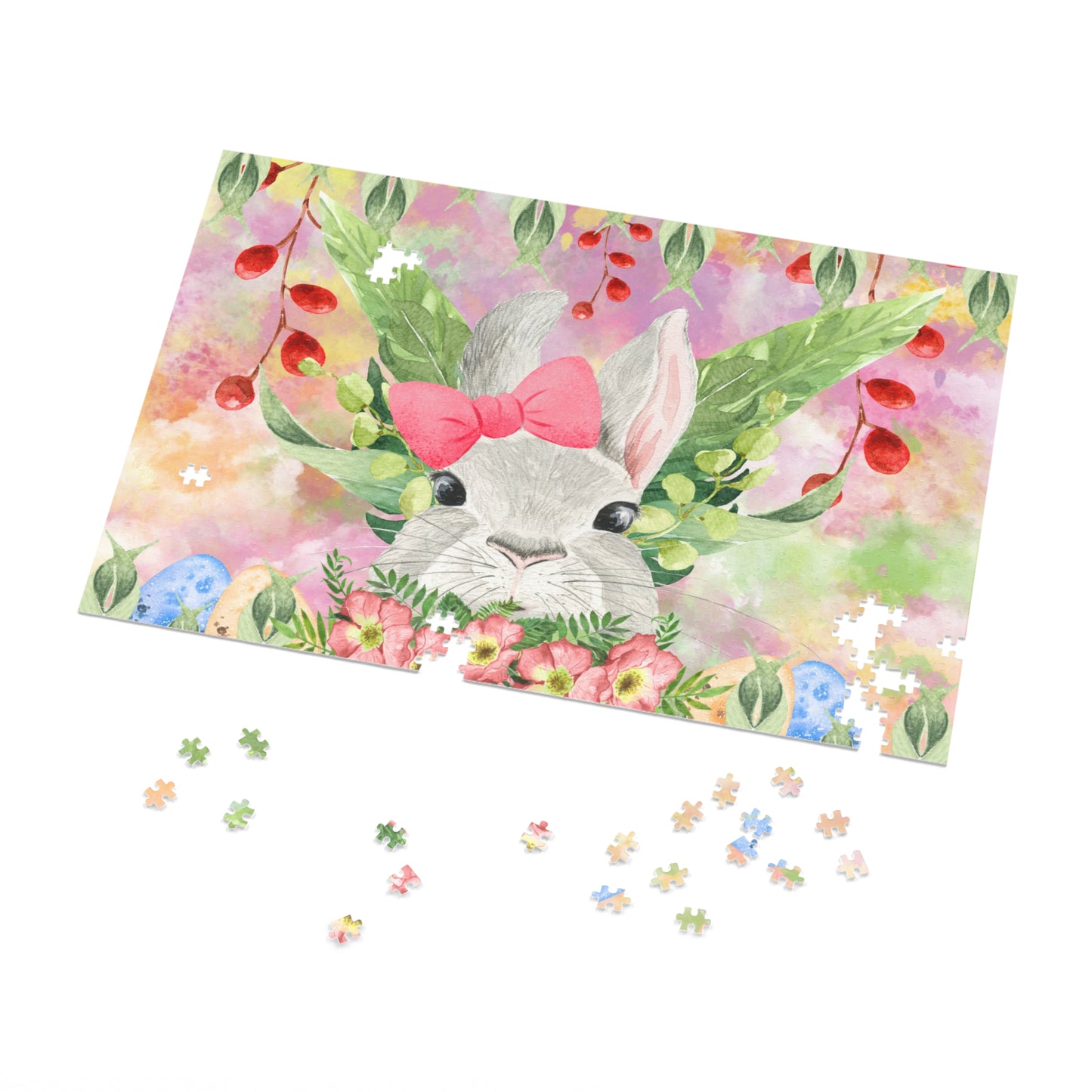 Puzzle, Easter, Rabbit, Personalised/Non-Personalised (30, 110, 252, 500,1000-Piece) awd-630