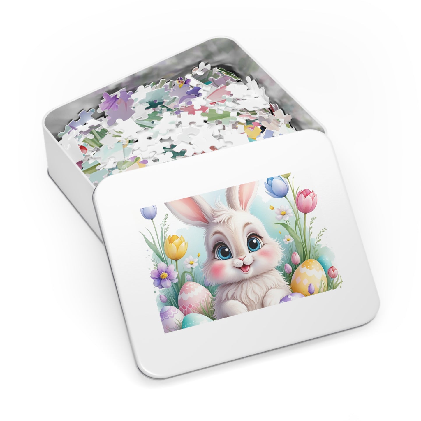 Puzzle, Easter, Rabbit, Personalised/Non-Personalised (30, 110, 252, 500,1000-Piece) awd-647