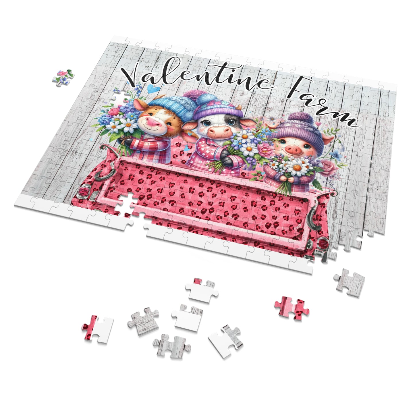 Jigsaw Puzzle, Valentine Farm, Personalised/Non-Personalised (30, 110, 252, 500,1000-Piece)