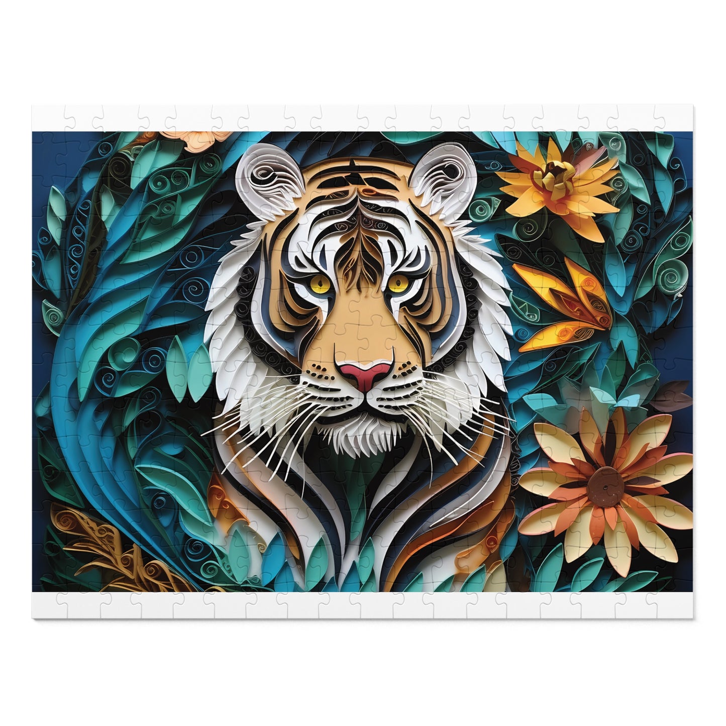 Jigsaw Puzzle, Tiger, Personalised/Non-Personalised (30, 110, 252, 500,1000-Piece)