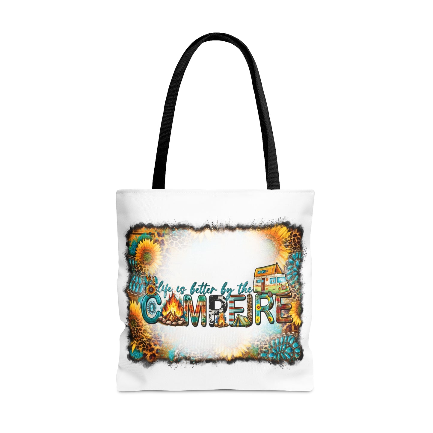 Tote Bag, Western, Life is Better by the Campfire