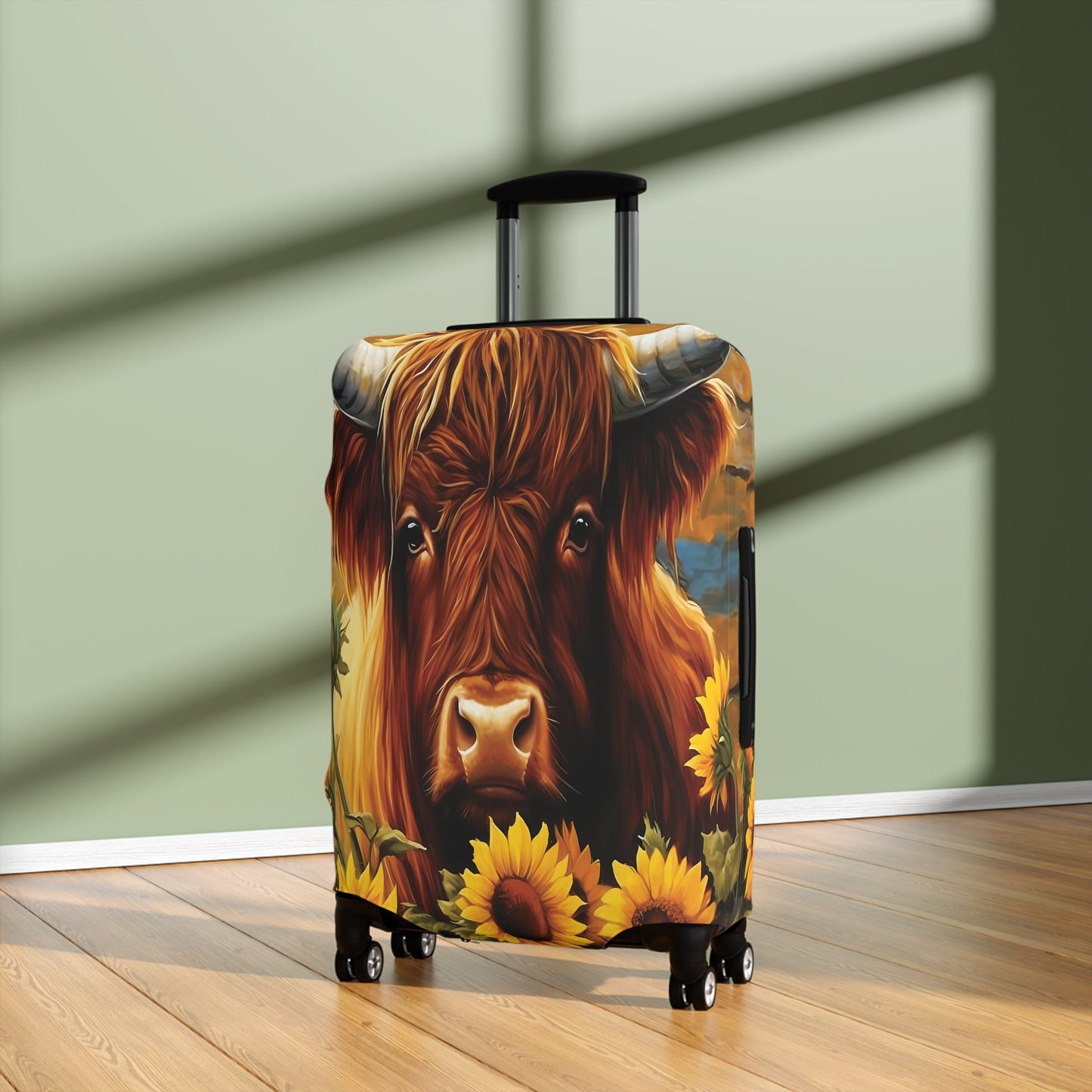 Luggage Cover, Highland Cow, awd-033