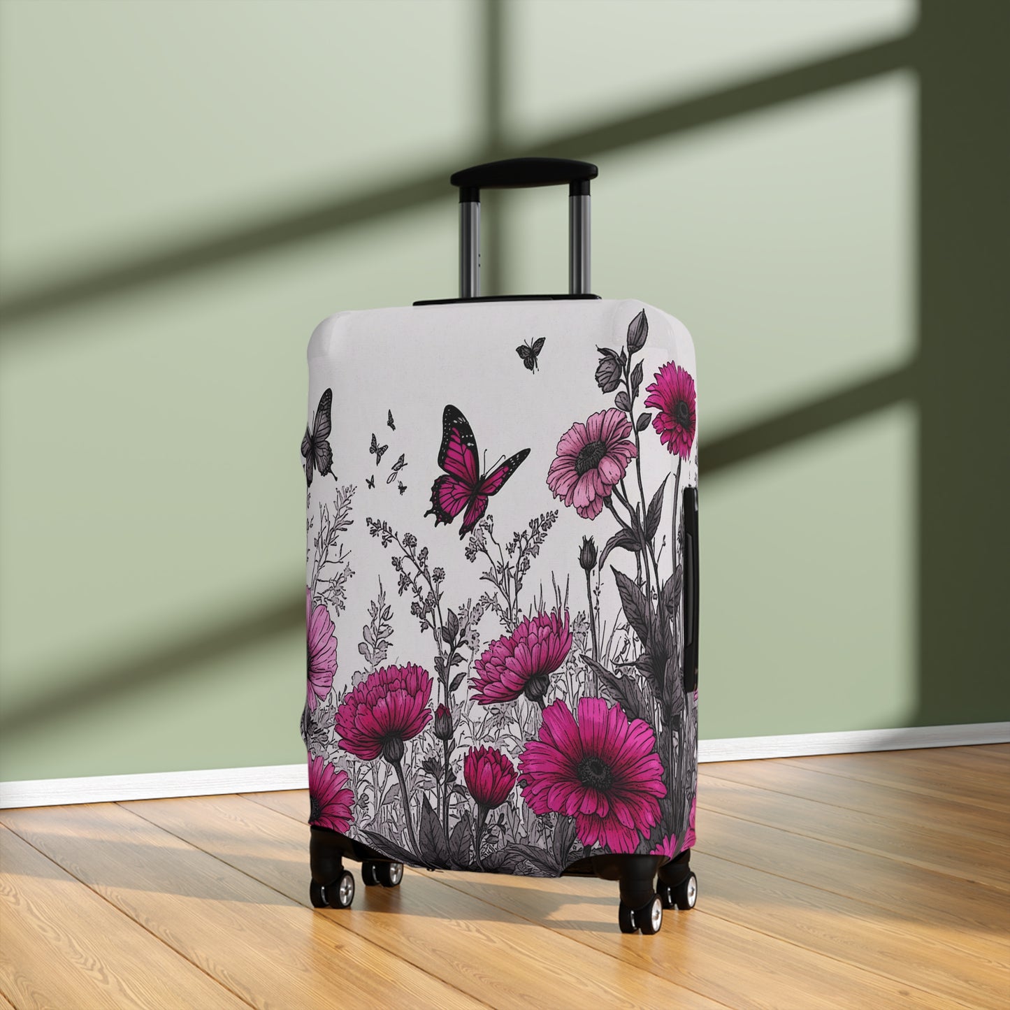 Luggage Cover, Floral and Butterflies, awd-1743