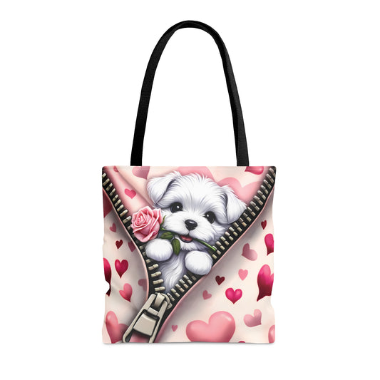 Tote Bag, Cute Dog, Personalised/Non-Personalised Tote bag