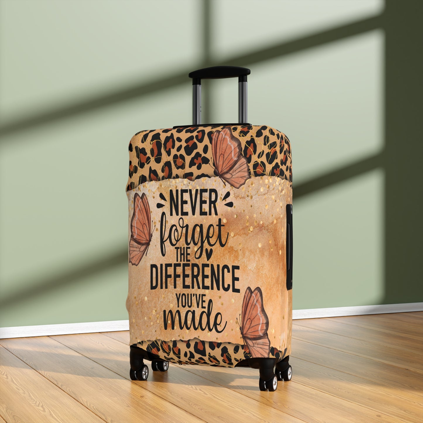 Luggage Cover, Never forget the difference you made, awd-1712