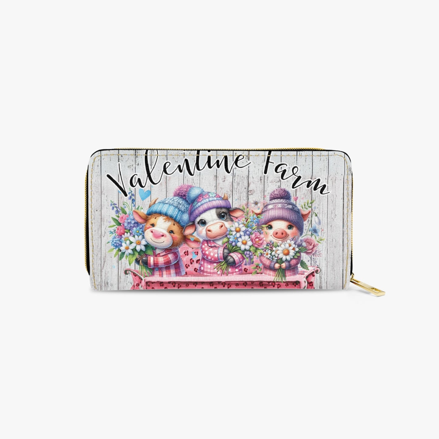 Long Type Zipper Purse - Valentine Farm