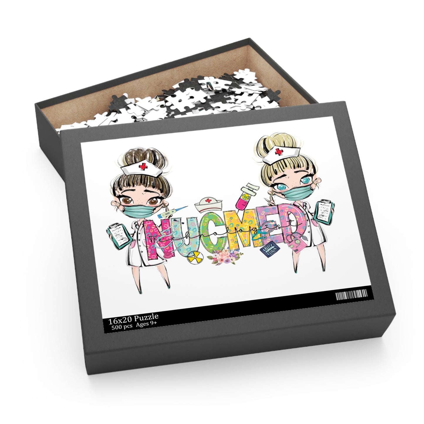 Personalised/Non-Personalised Puzzle, NUCMED Nurse (120, 252, 500-Piece)