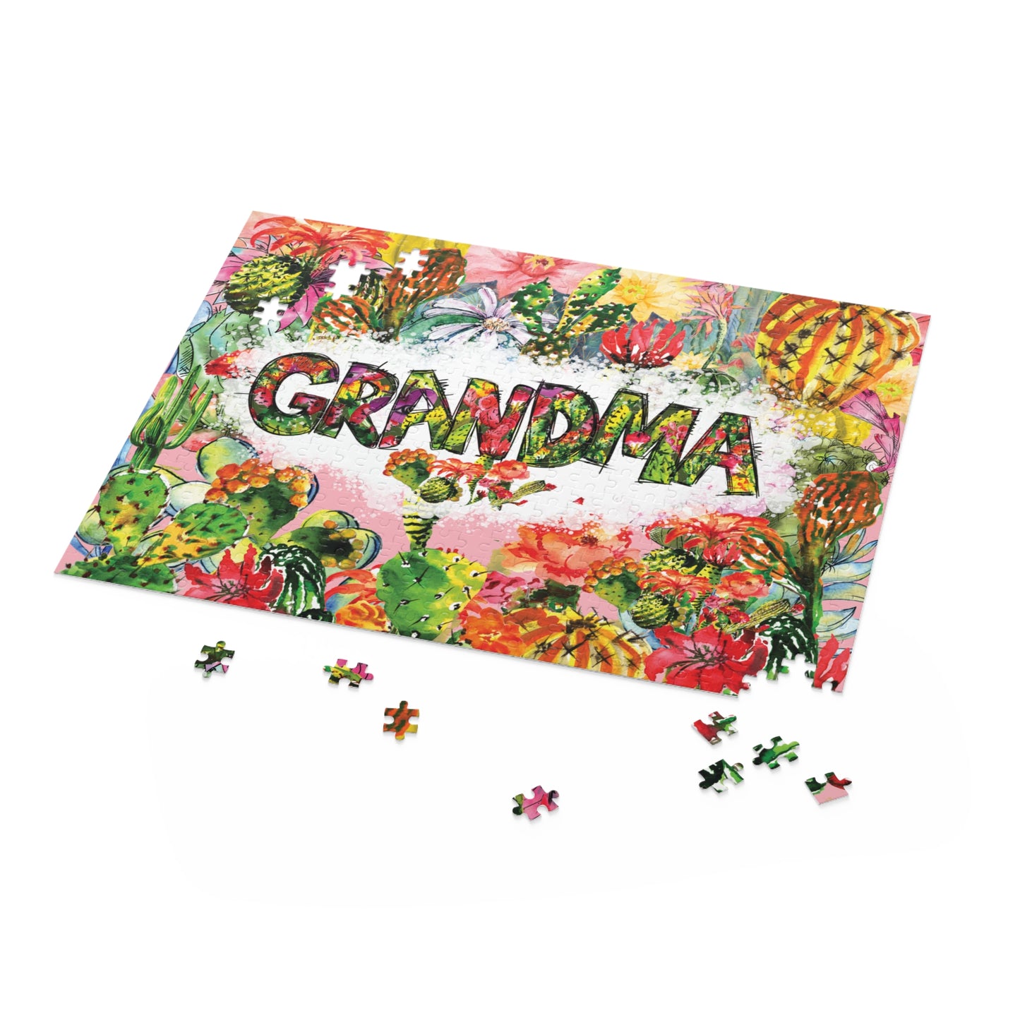 Personalised/Non-Personalised Puzzle, Tropical Grandma (120, 252, 500-Piece)