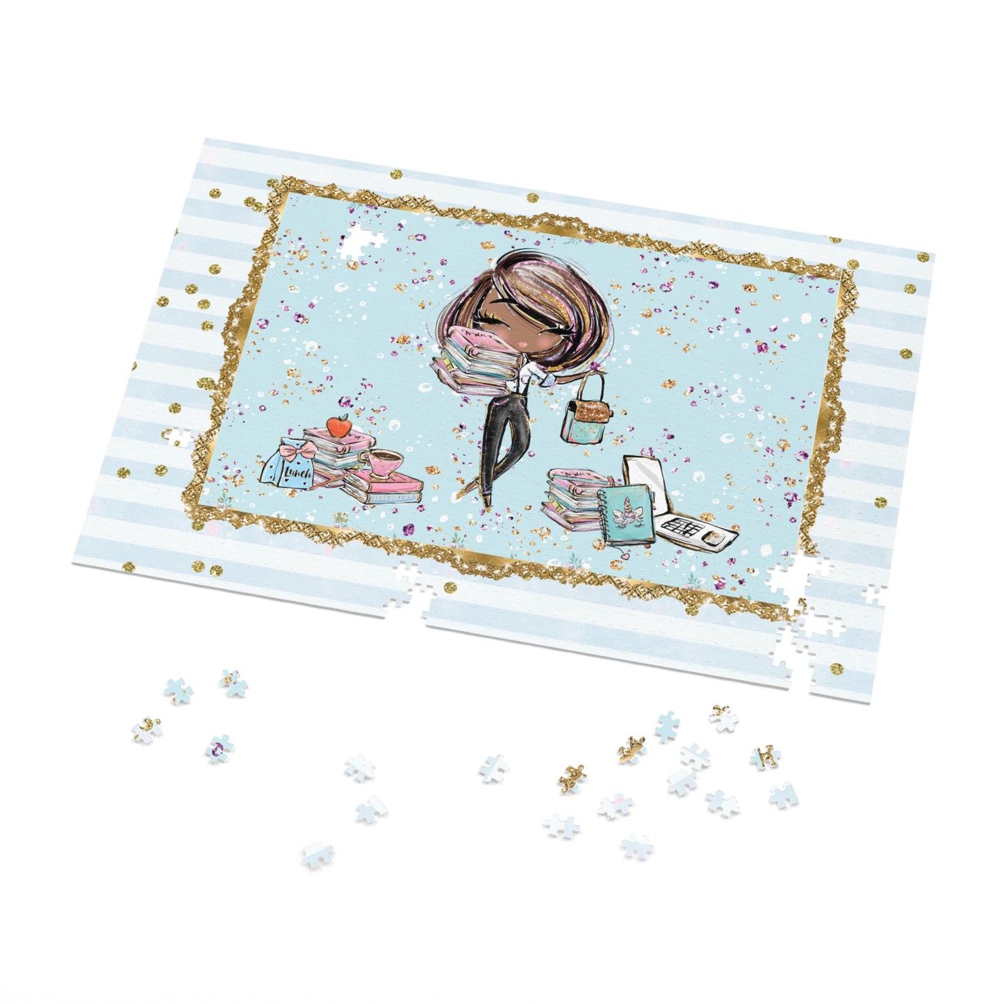 Jigsaw Puzzle, Teacher, Personalised/Non-Personalised (30, 110, 252, 500,1000-Piece)