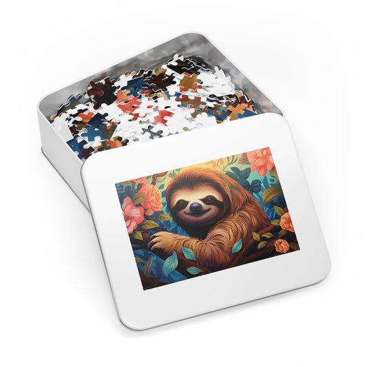 Jigsaw Puzzle, Sloth, Personalised/Non-Personalised (30, 110, 252, 500,1000-Piece)