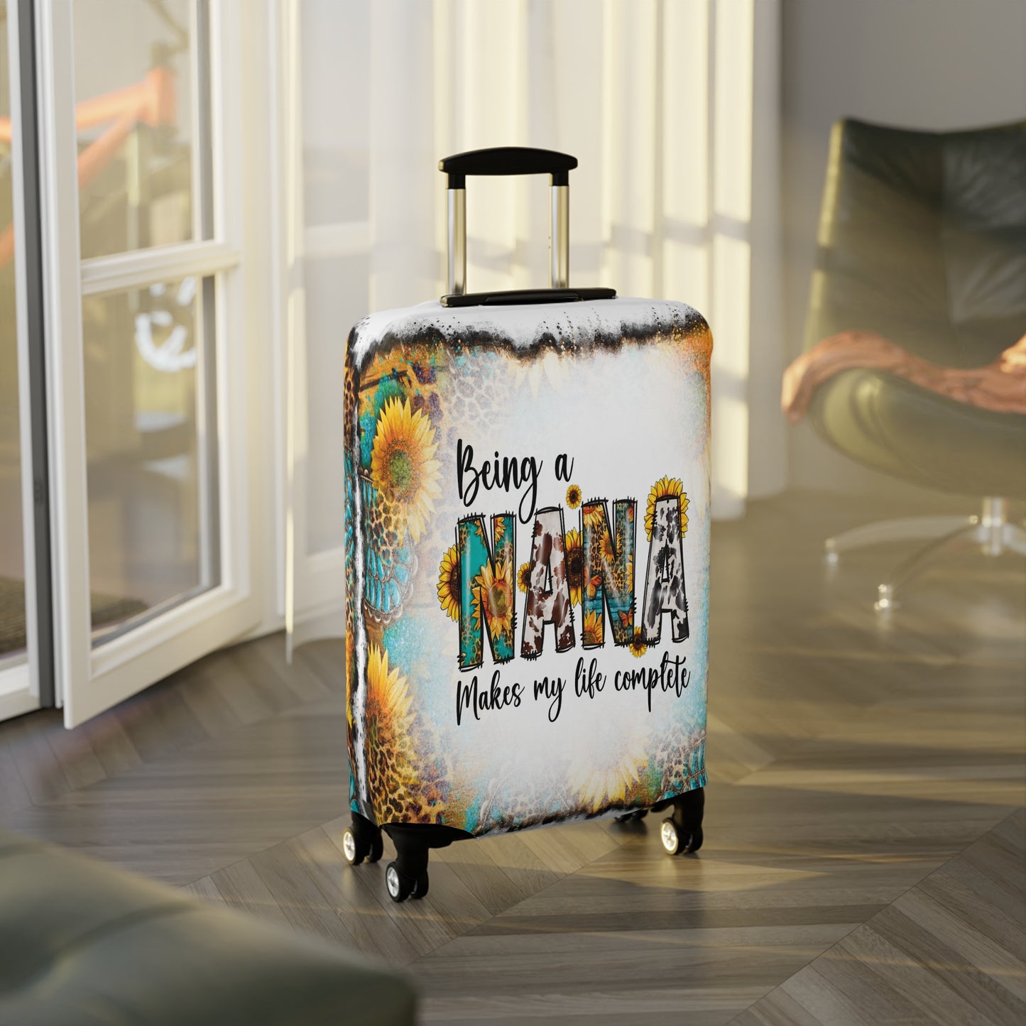 Luggage Cover, Country and Western, Being a Nana Makes my Life Complete, awd-1019