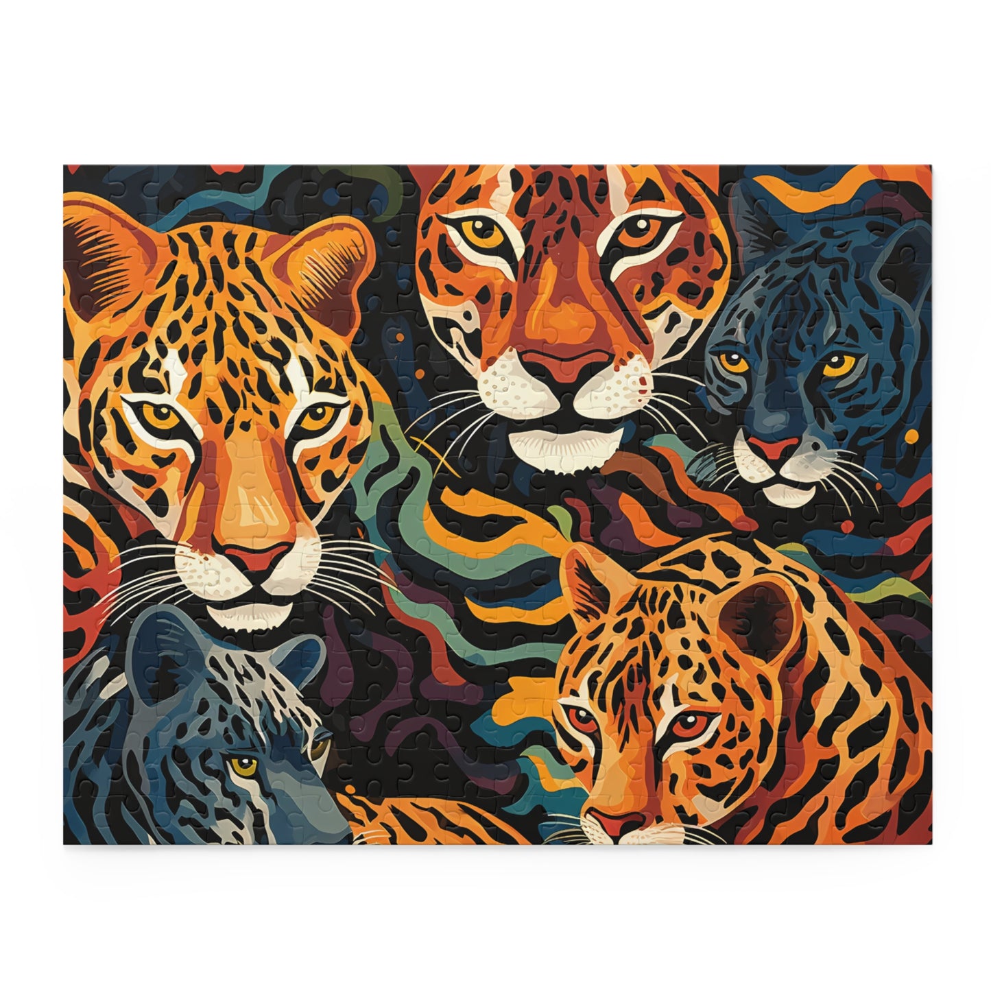 Personalised/Non-Personalised Puzzle, Leopard (120, 252, 500-Piece)