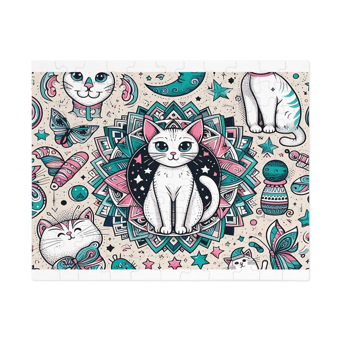 Jigsaw Puzzle, Cats, Personalised/Non-Personalised (30, 110, 252, 500,1000-Piece)