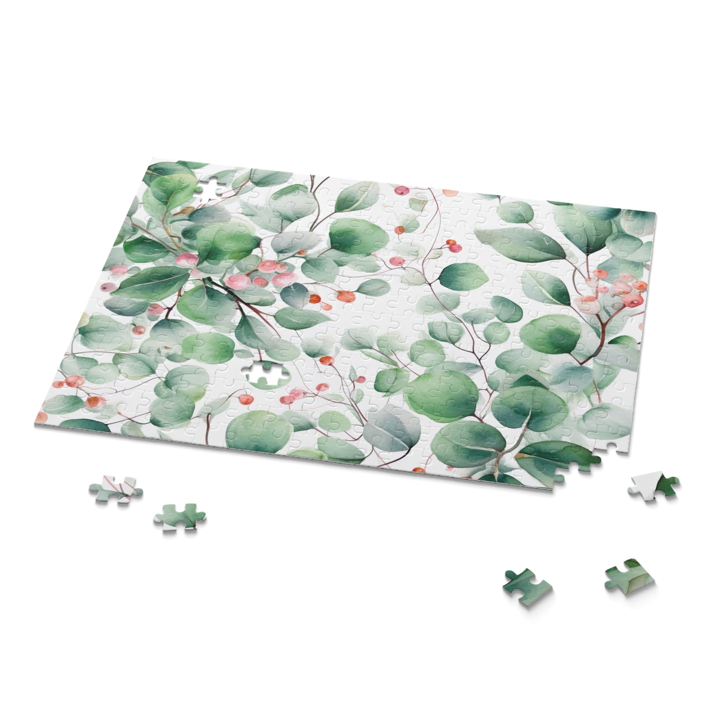 Personalised/Non-Personalised Puzzle, Eucalyptus Leaves (120, 252, 500-Piece)