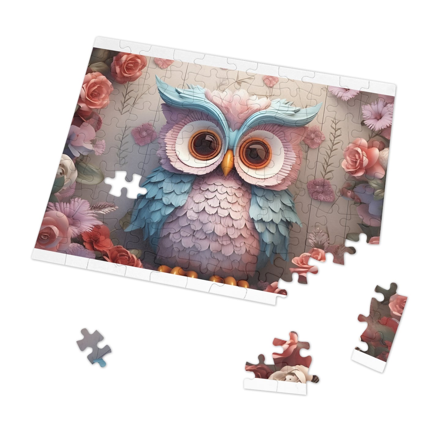 Jigsaw Puzzle, Owl, Personalised/Non-Personalised (30, 110, 252, 500,1000-Piece)