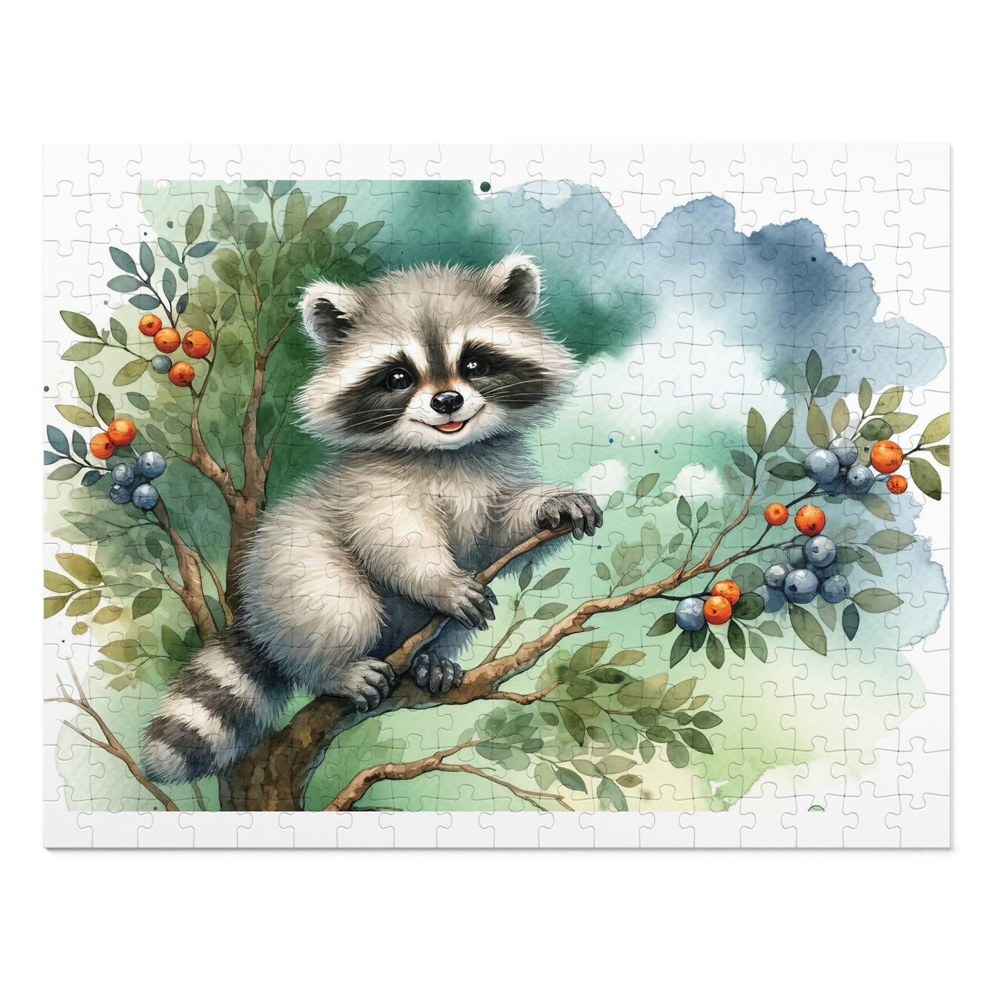 Jigsaw Puzzle, Racoon, Personalised/Non-Personalised (30, 110, 252, 500,1000-Piece)