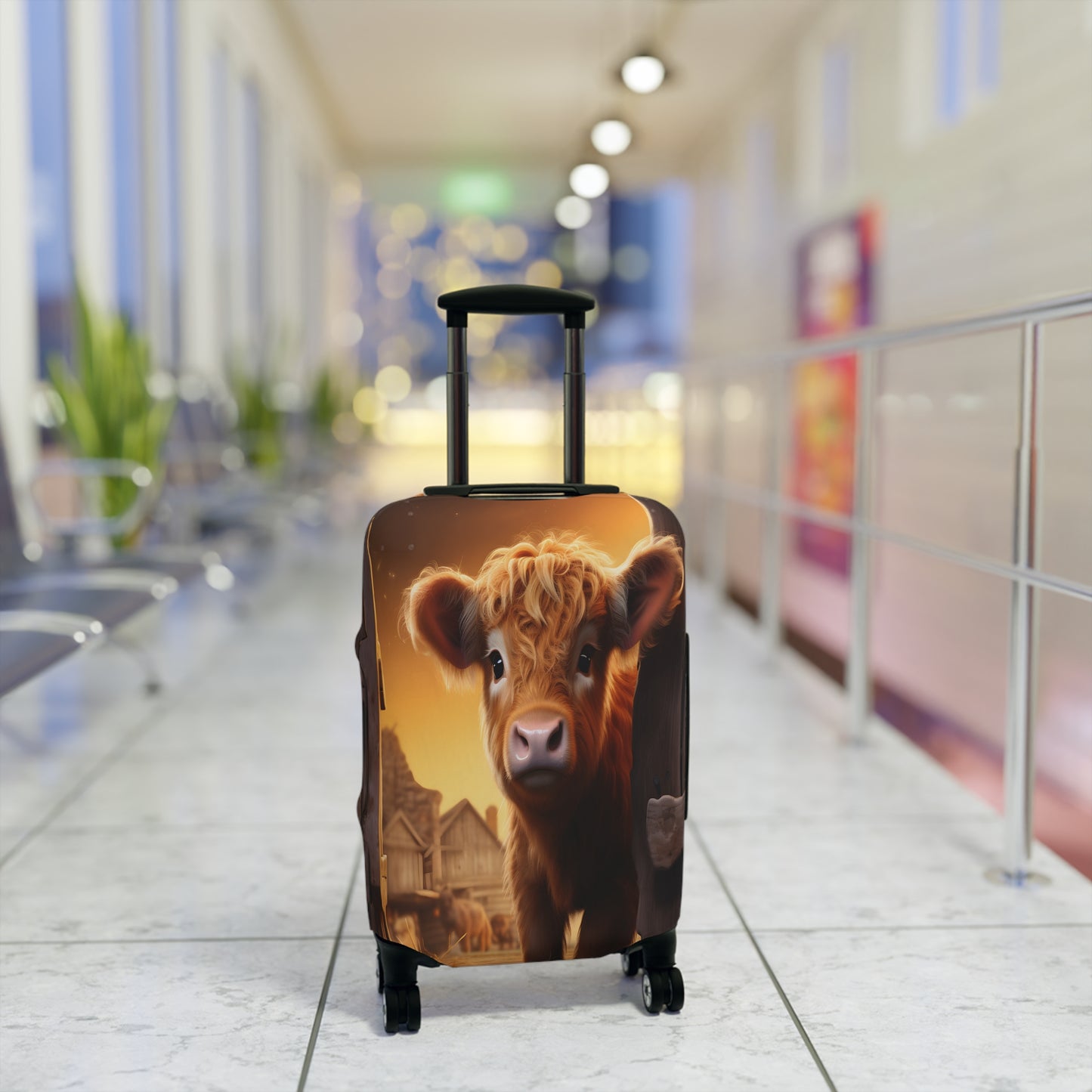 Luggage Cover, Highland Cow, awd-045