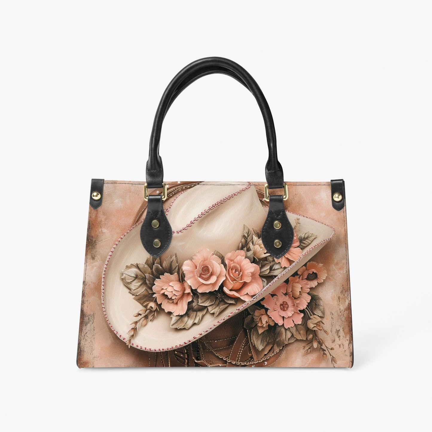 Women's Tote Bag - Long Strap - Country & Western - Cowboy Hat