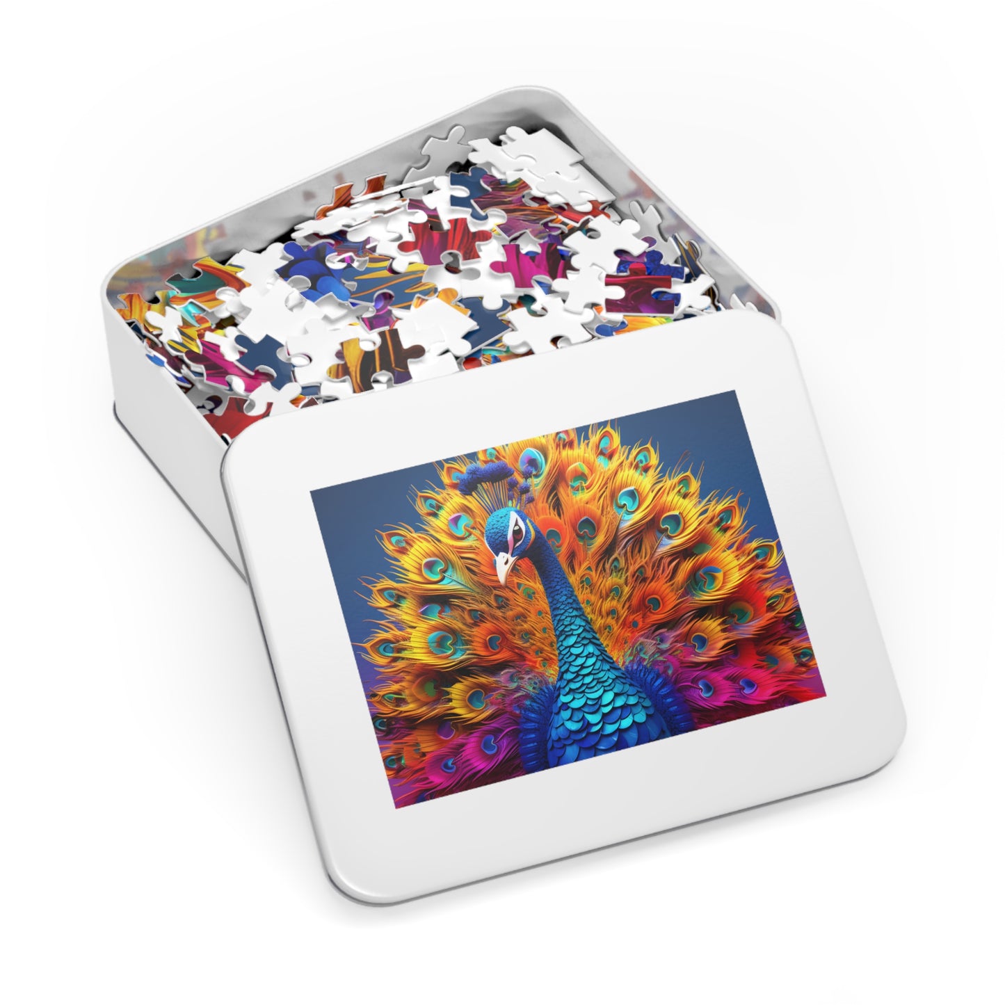 Jigsaw Puzzle, Peacock, Personalised/Non-Personalised (30, 110, 252, 500,1000-Piece)