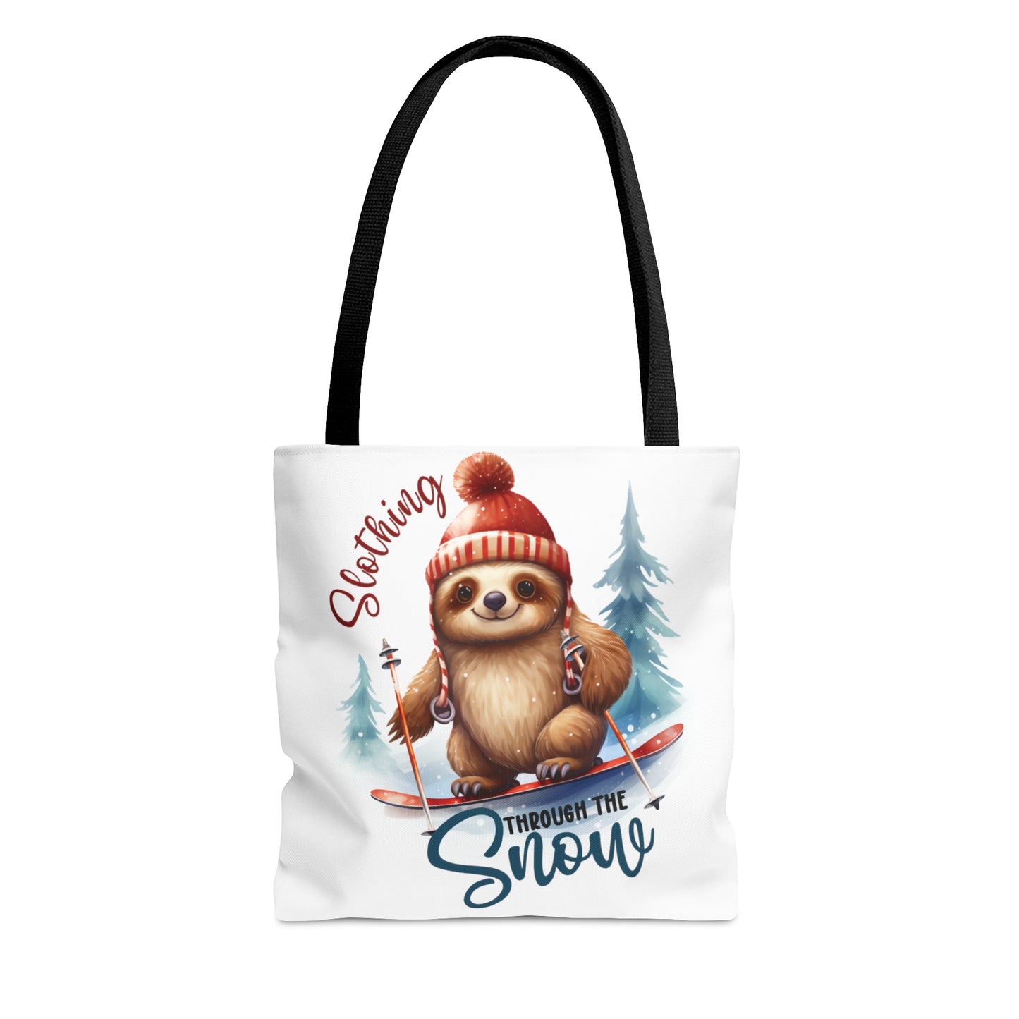 Tote Bag, Christmas, Sloth, Personalised/Non-Personalised Tote bag