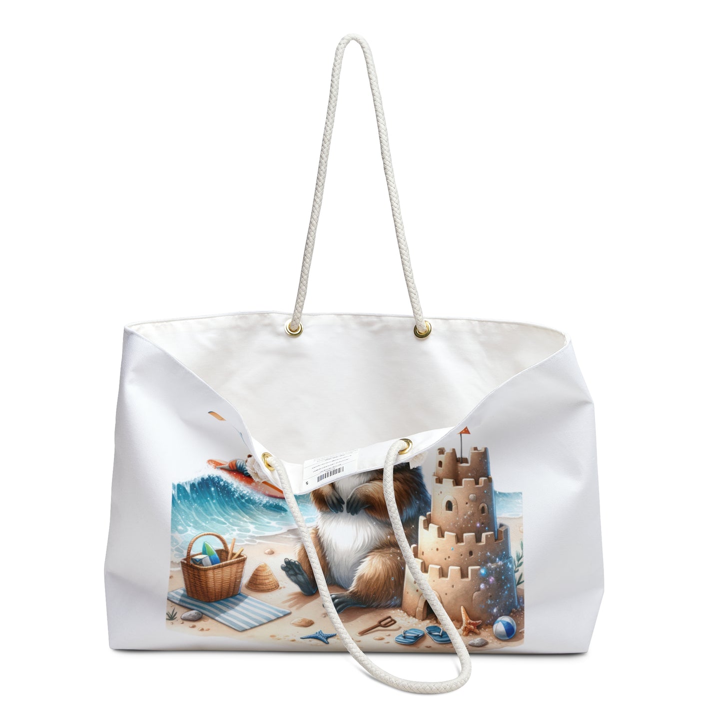 Personalised/Non-Personalised Weekender Bag, Australian Animals, Quokka, Large Weekender Bag, Beach Bag, Book Bag