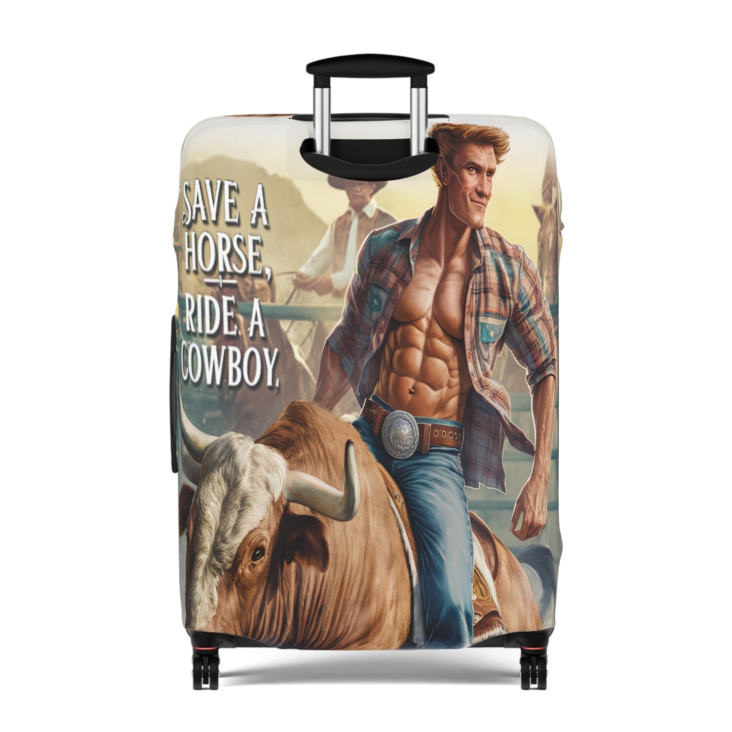 Luggage Cover, Country and Western, Save a  Horse Ride a Cowboy, awd-1681