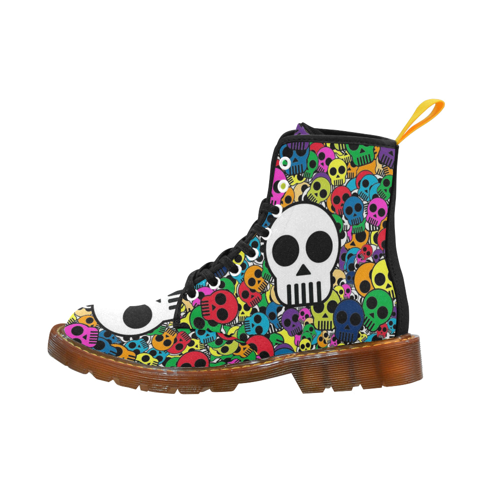 little color skull Martin Boots For Men Model 1203H