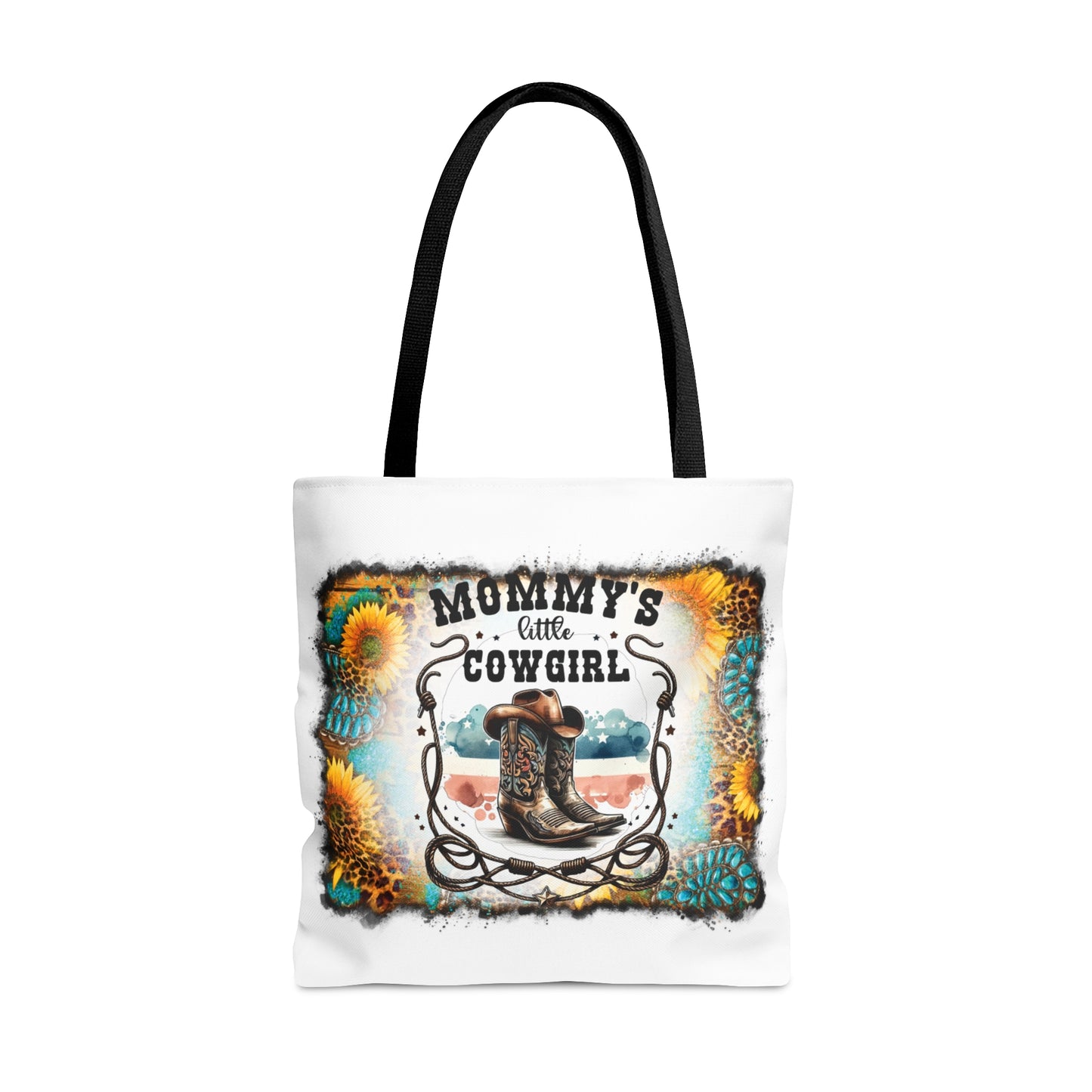 Tote Bag, Western, Momm'y Little Cowgirl