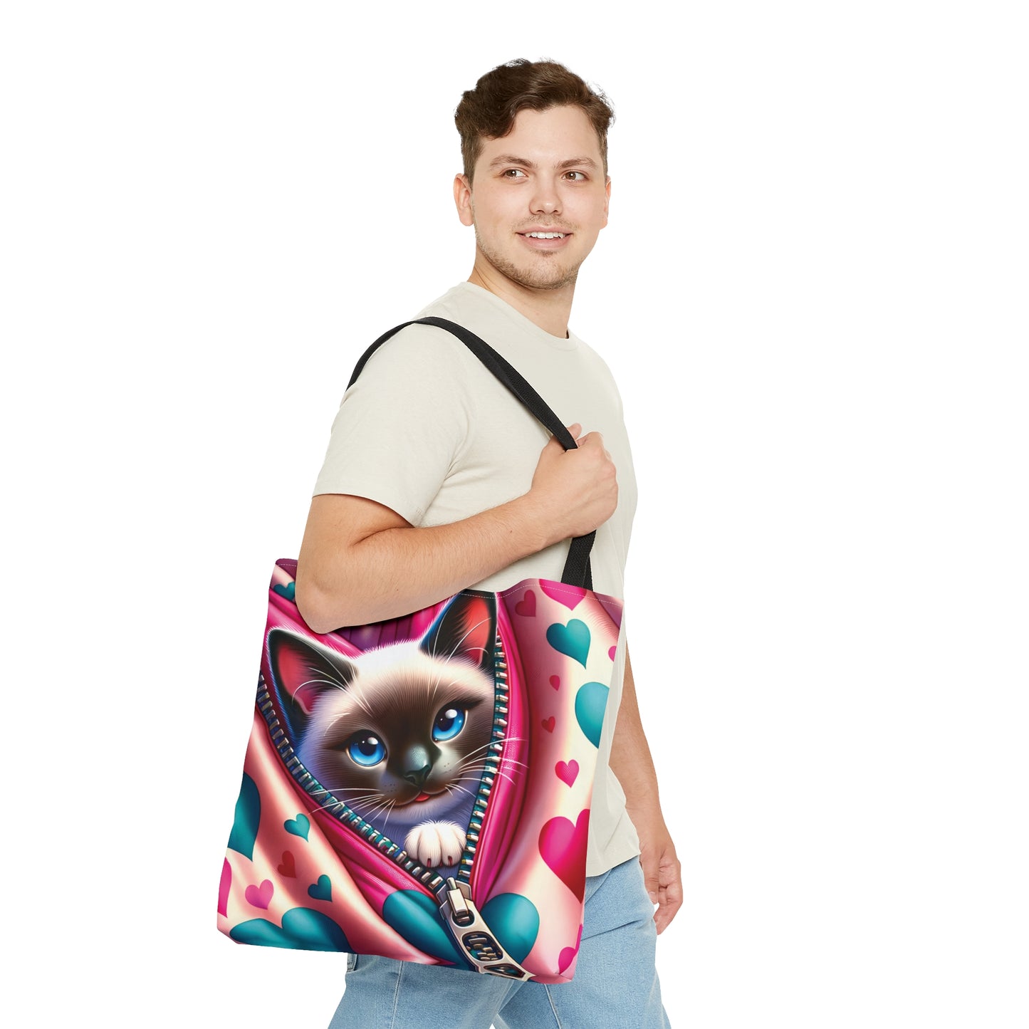 Tote Bag, Cat, Personalised/Non-Personalised Tote bag