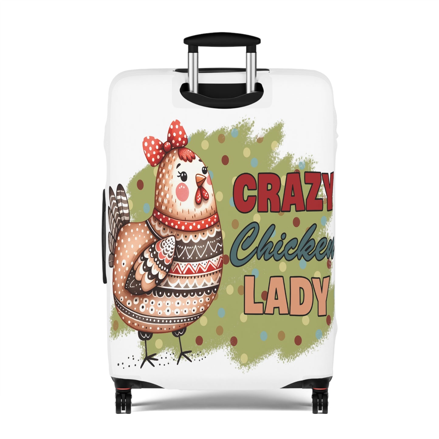 Luggage Cover, Chicken, Crazy Chicken Lady, awd-1265