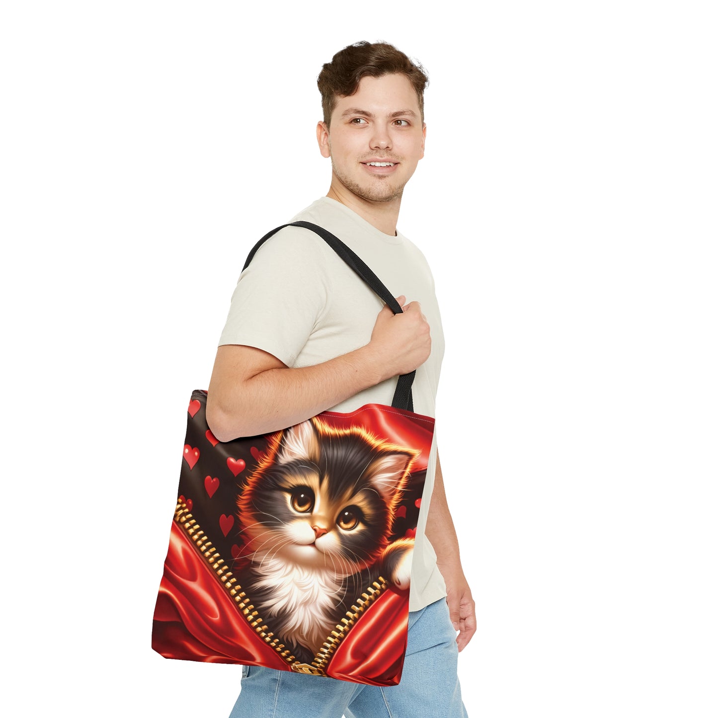 Tote Bag, Cat, Personalised/Non-Personalised Tote bag