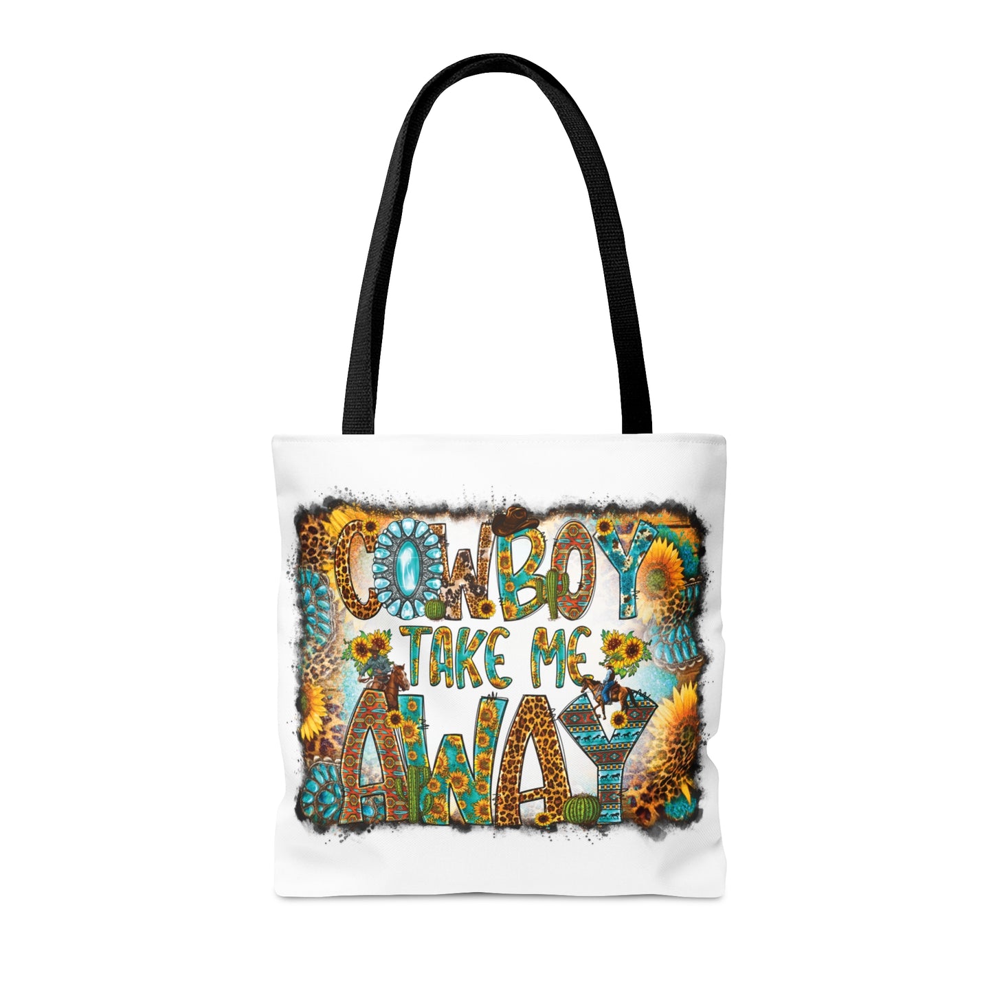 Tote Bag, Western, Cowboy take me away