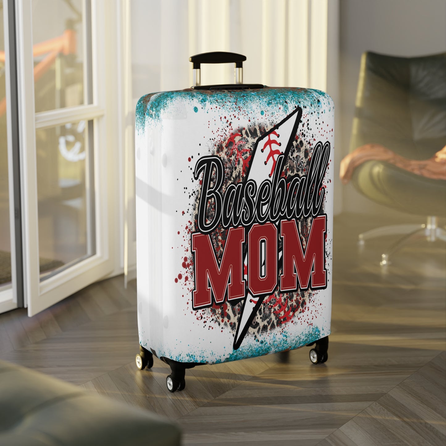 Luggage Cover, Baseball Mom, awd-310