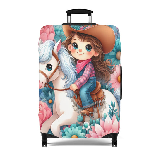 Luggage Cover, Just a Girl who Loves Horses, awd-3072