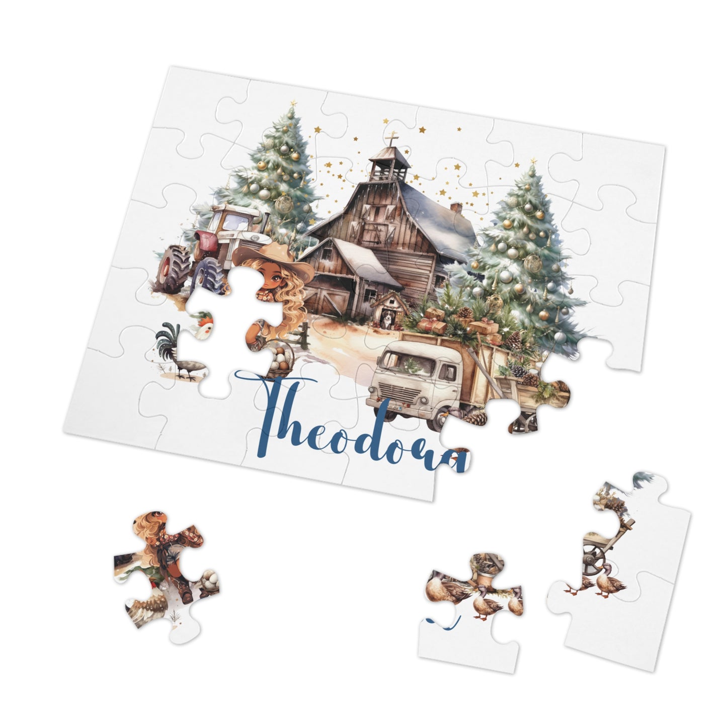 Puzzle, Country Cowgirl, Personalised/Non-Personalised (30, 110, 252, 500,1000-Piece)