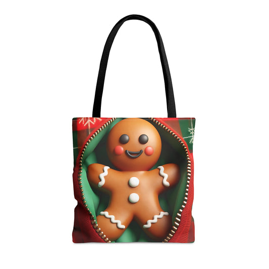 Tote Bag, Christmas, Gingerbread Man