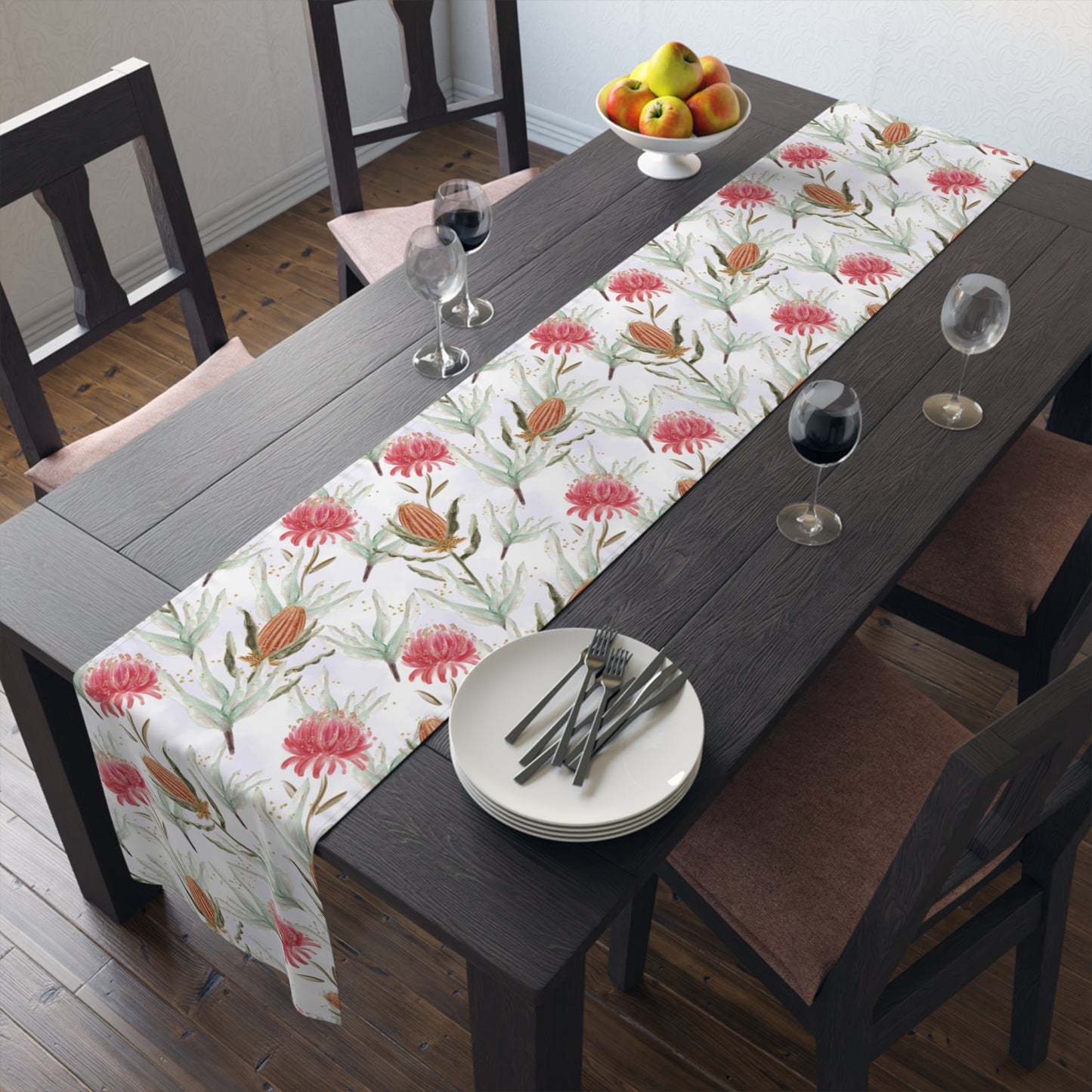 Australian Eucalyptus Table Runner, Cotton Twill and Poly Available