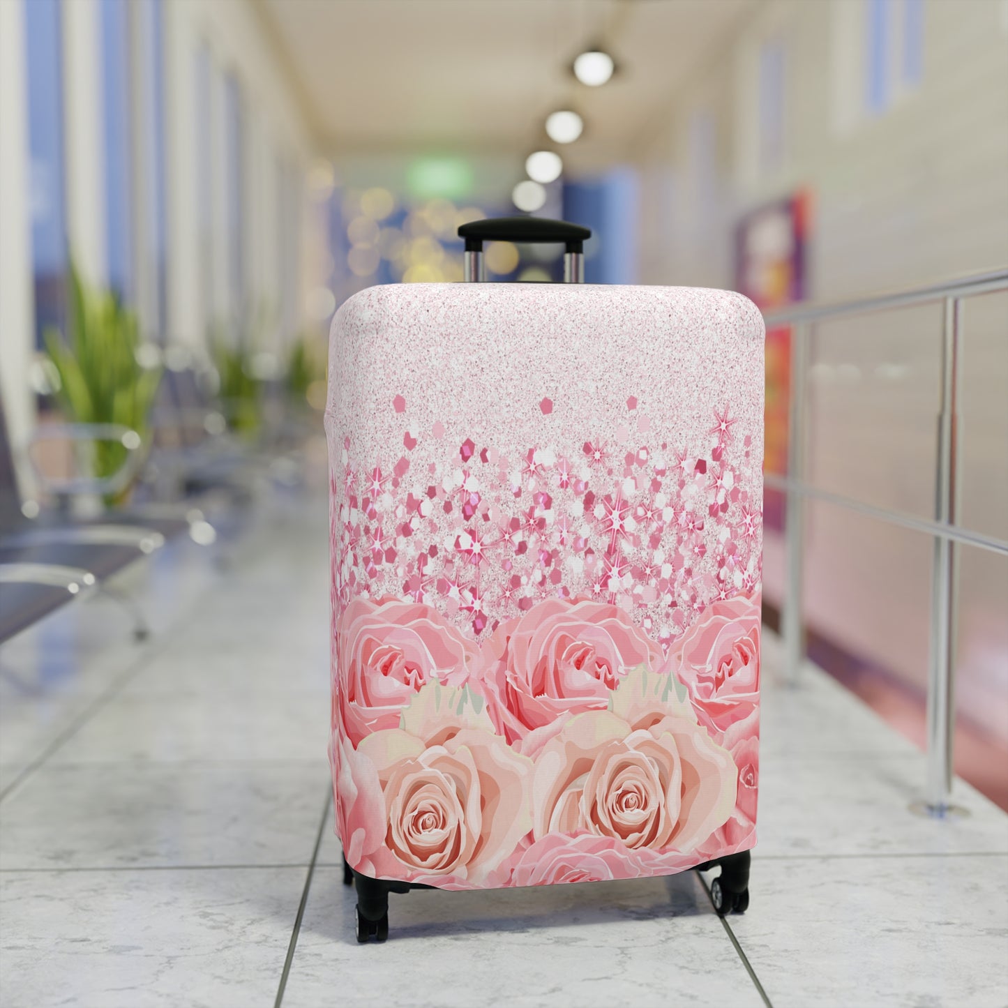 Luggage Cover, Pink Roses, awd-1726