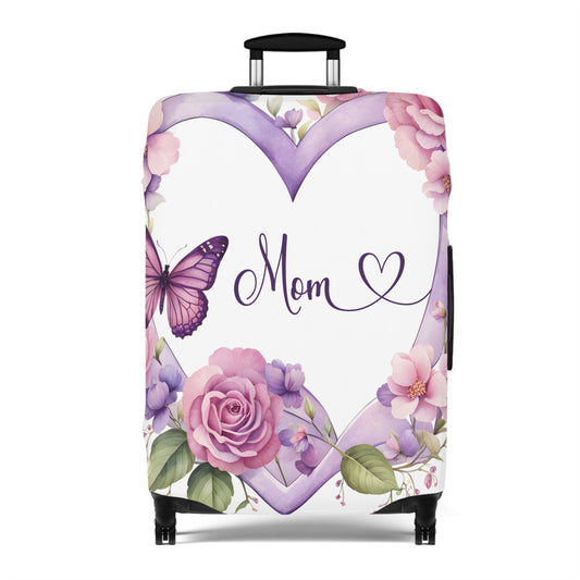 Luggage Cover, Butterfly Heart, Mom, awd-1662