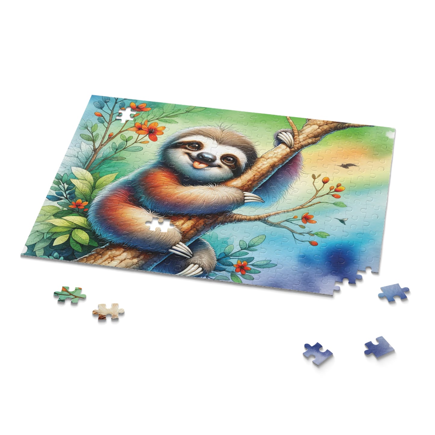 Personalised/Non-Personalised Puzzle, Sloth (120, 252, 500-Piece)